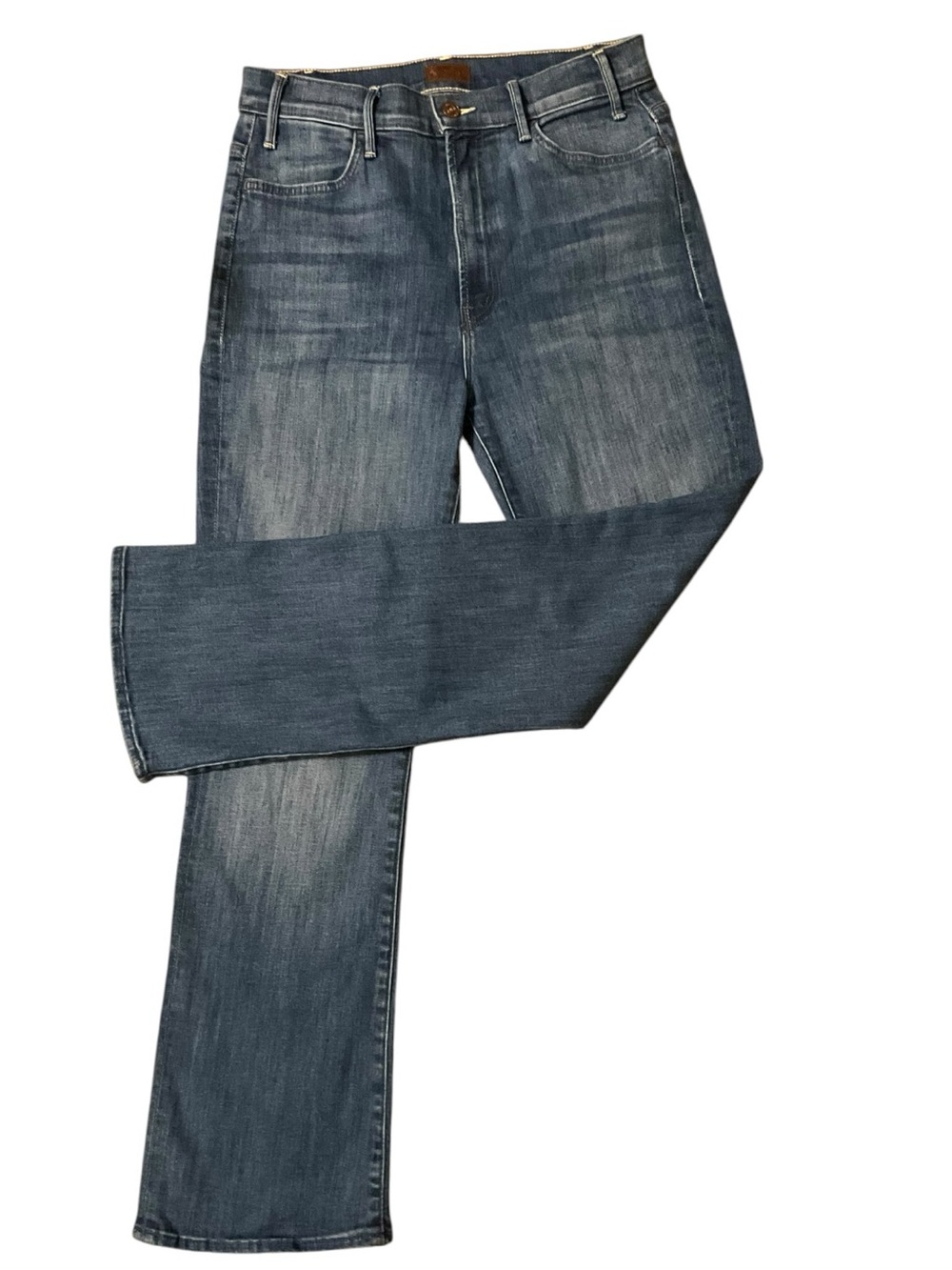 MOTHER Womens Hustler Ankle Jeans Sz 29 Medium Wash High Rise Stretch Denim
